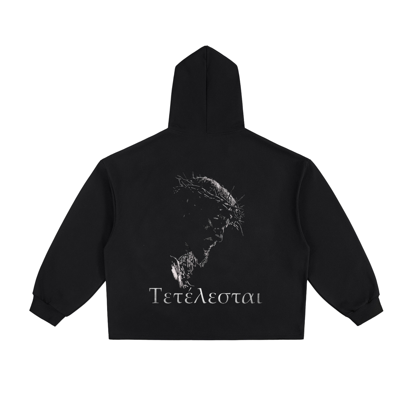 “It is Finished” Drawstring Hem Hoodie