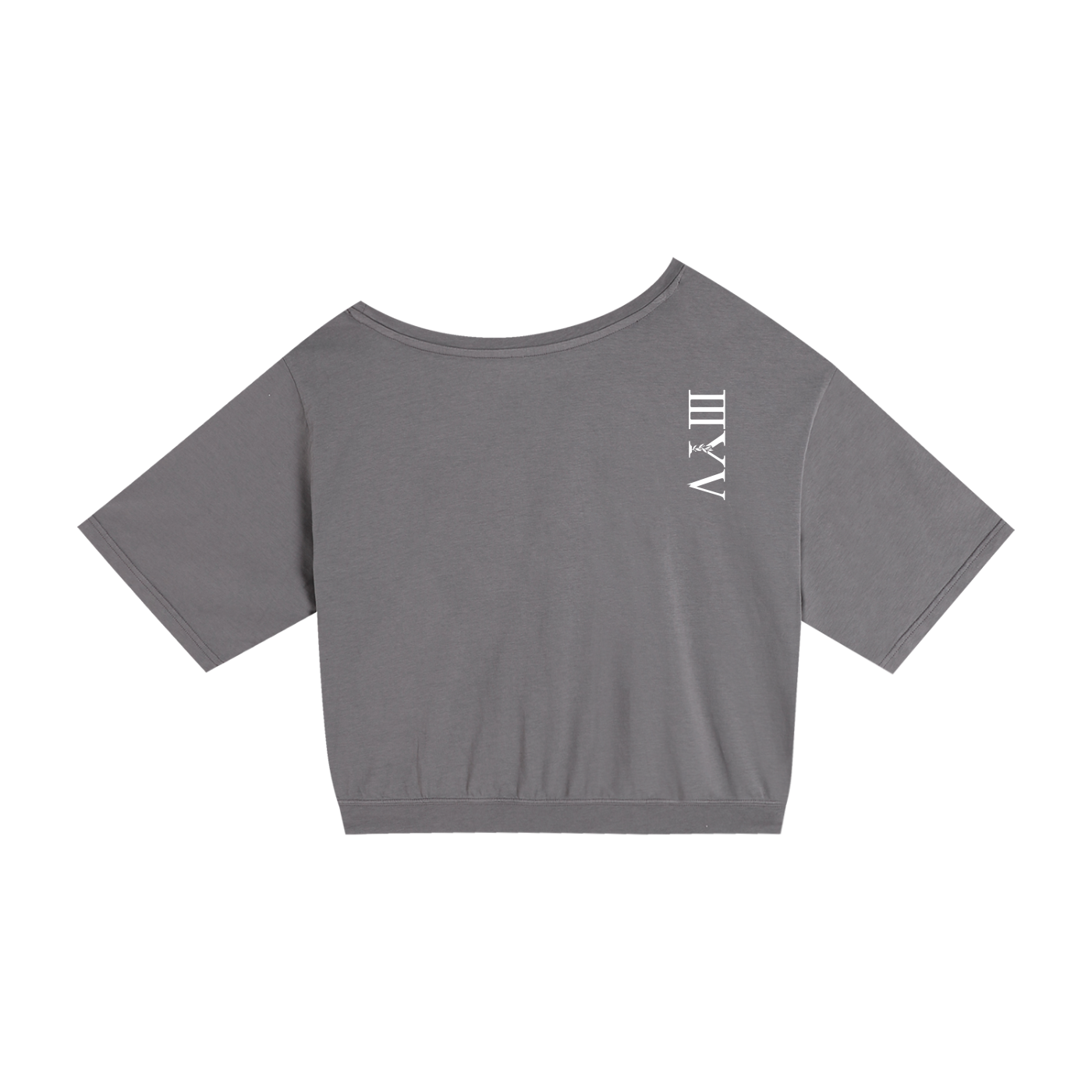Asymmetric Shoulder Oversized Cotton T-Shirt