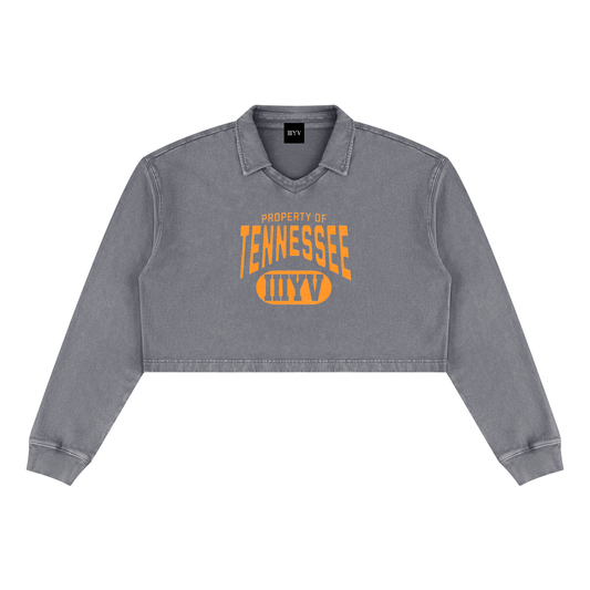 Tennessee Vintage-Wash Crop Sweatshirt