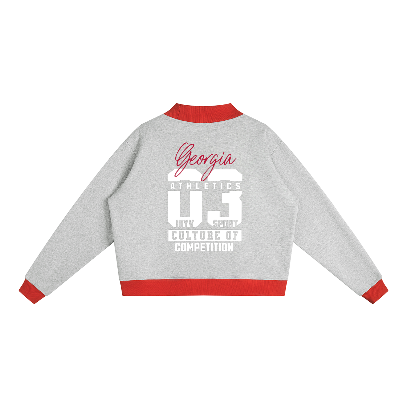 Georgia 03 Contrast Mock-Neck Sweatshirt