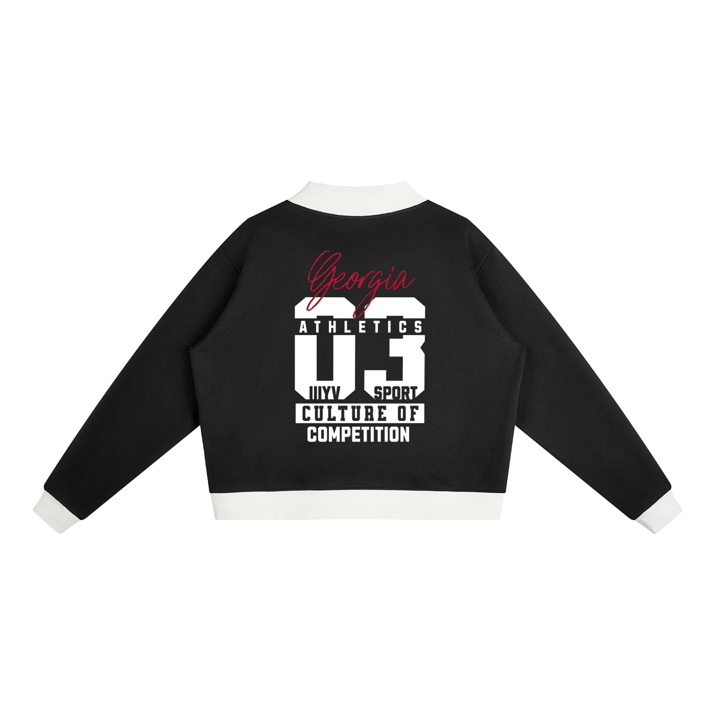 Georgia 03 Contrast Mock-Neck Sweatshirt
