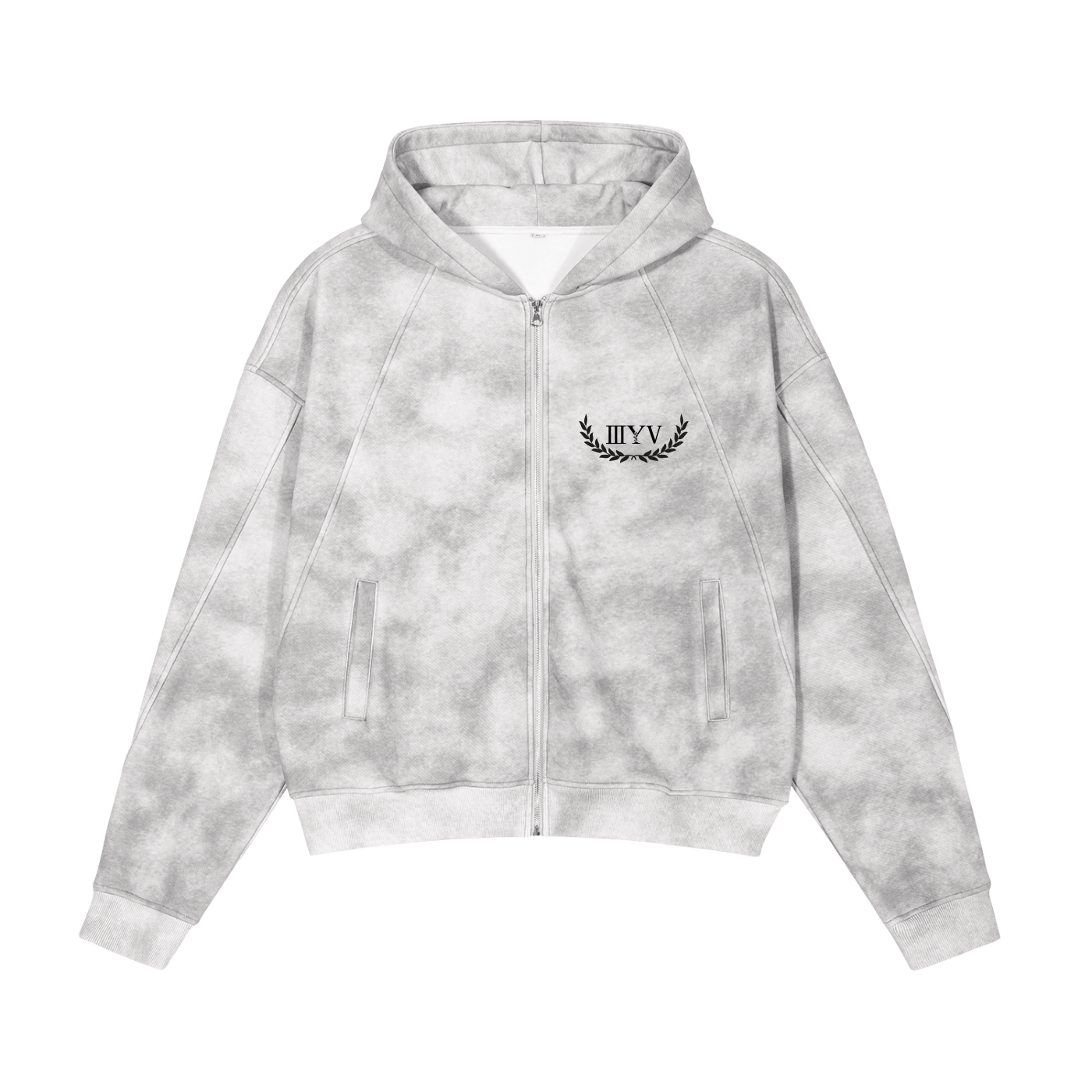 Dirty Washed Zip-Flow Hoodie