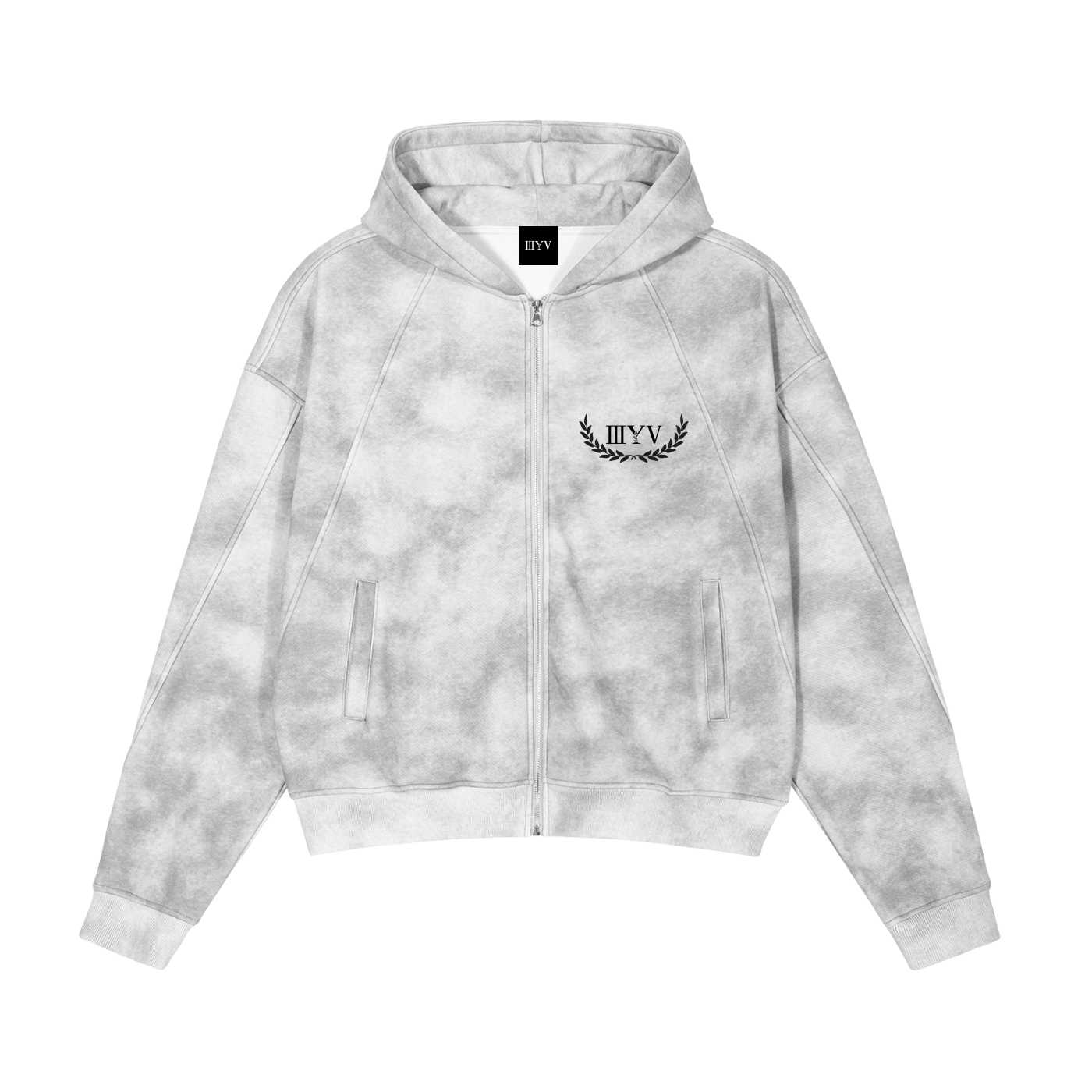 Dirty Washed Zip-Flow Hoodie