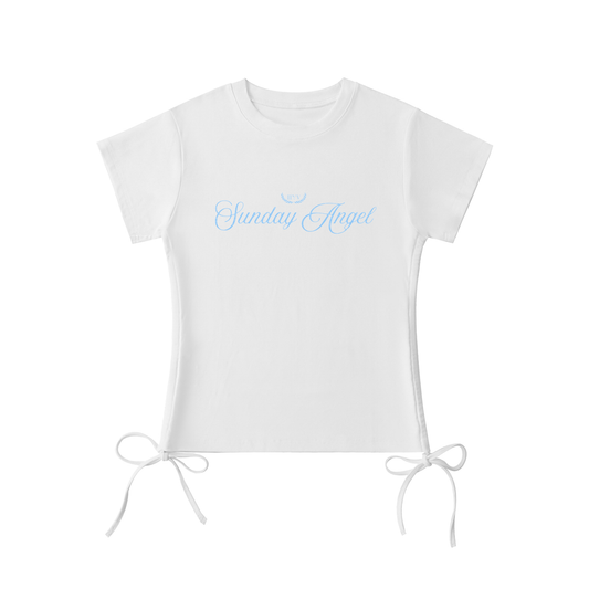 “Sunday Angel” Drawstring T-Shirt