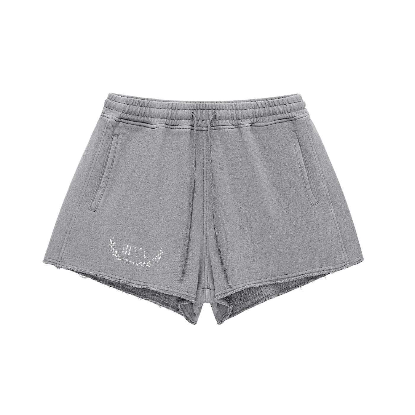 Women’s Raw Edge Drawstring Shorts