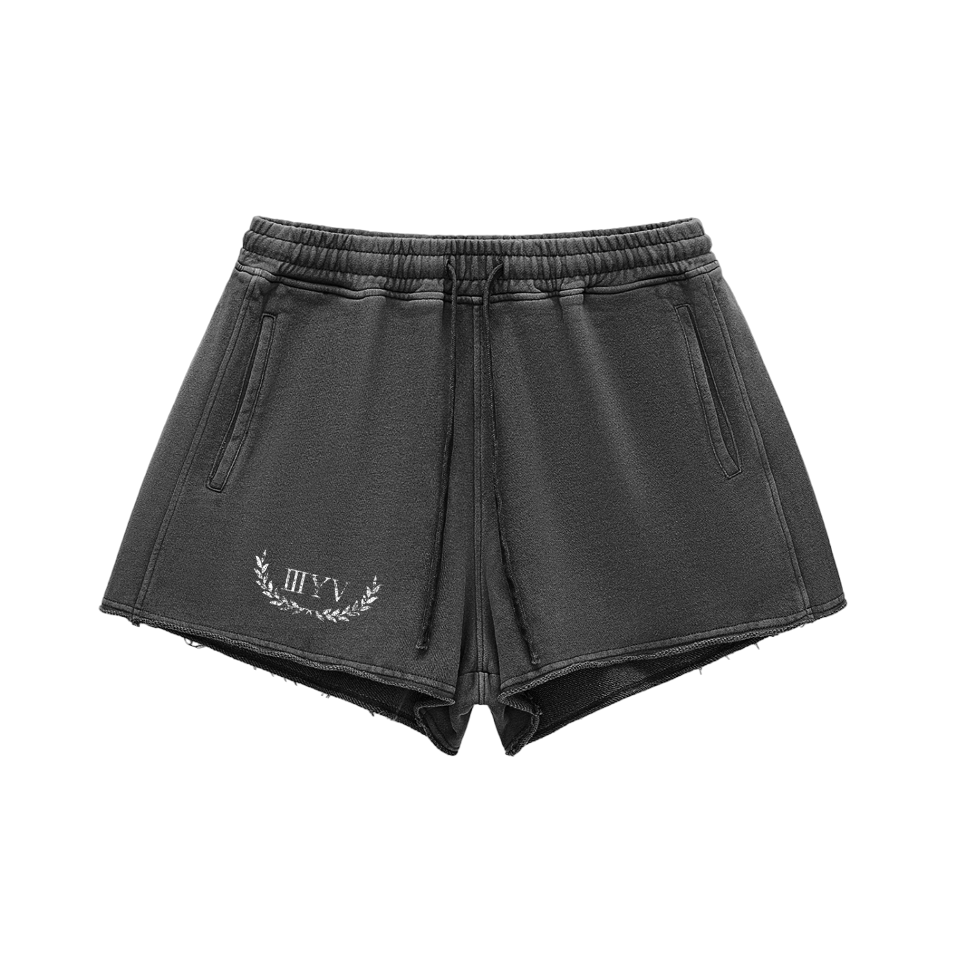 Women’s Raw Edge Drawstring Shorts